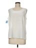 Emmelle White Sleeveless T-Shirt Size M - photo 1