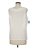 Emmelle White Sleeveless T-Shirt Size M - photo 2