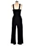 Derek Heart Solid Black Jumpsuit Size M - photo 2