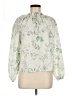 In the Style 100% Polyester Green Long Sleeve Blouse Size 6 - photo 1