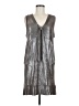 Marc by Marc Jacobs Metallic Silver Cocktail Dress Size M - photo 1
