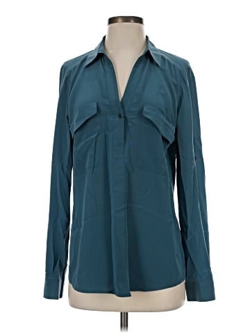 Eileen Fisher Long Sleeve Silk Top (view 1)