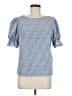 Shein 100% Polyester Blue Short Sleeve Blouse Size 6 - photo 1