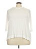 Lane Bryant 100% Micro Modal Ivory 3/4 Sleeve Top Size 22 (5) - photo 1