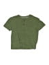 Old Navy Tweed Green Short Sleeve Henley Size 5 - photo 1
