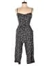 As U Wish 100% Rayon Animal Print Black Jumpsuit Size M - photo 1