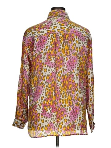 SUITSME Long Sleeve Silk Top (view 2)