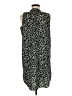 Ann Taylor LOFT 100% Polyester Animal Print Black Casual Dress Size M - photo 2