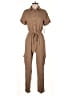 Japna Solid Brown Jumpsuit Size S - photo 1