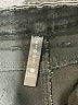 Esteez Solid Black Denim Skirt Size 16 - photo 4