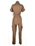 Japna Solid Brown Jumpsuit Size S - photo 2