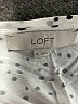 Ann Taylor LOFT 100% Polyester Polka Dots Ivory Short Sleeve Top Size XL - photo 7