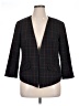 Trina Turk Plaid Black Blazer Size 14 - photo 1
