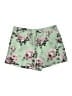Alice + Olivia 100% Polyester Floral Green Shorts Size 10 - photo 1