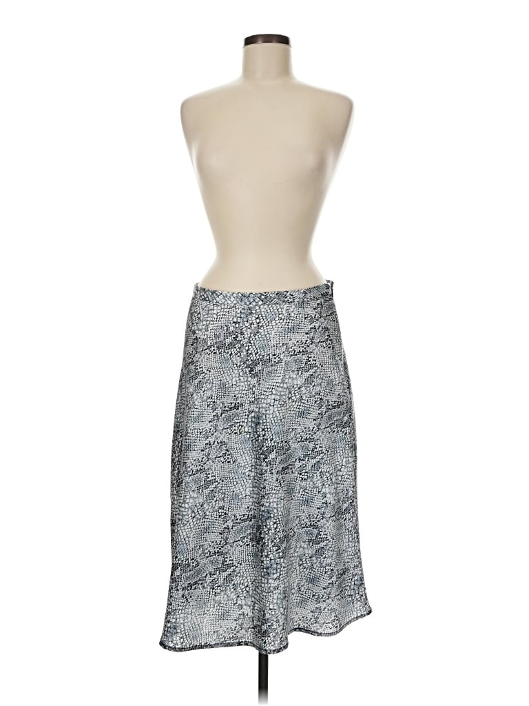Pre-owned Gianni Bini Sleeveless Top Silver Strapless Neckline Tops