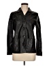 Etcetera 100% Leather Graphic Black Leather Jacket Size 6 - photo 1