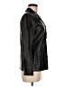 Etcetera 100% Leather Graphic Black Leather Jacket Size 6 - photo 4