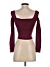 Babaton Burgundy Long Sleeve Top Size XS - photo 2