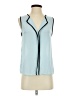 Shein 100% Polyester Blue Sleeveless Blouse Size XS - photo 1