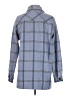 Lulus Plaid Blue Coat Size S - photo 2