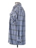 Lulus Plaid Blue Coat Size S - photo 5