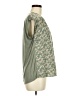 Papermoon 100% Polyester Green Short Sleeve Blouse Size M - photo 4