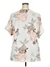 Unbranded Floral Ivory Short Sleeve Blouse Size 2XL - photo 2