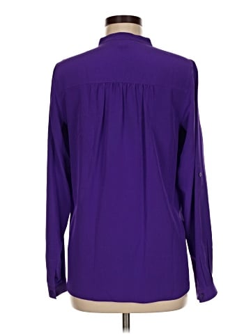 Diane von Furstenberg Long Sleeve Silk Top (view 2)