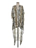 Buddy Love Animal Print Snake Print Gray Silver Poncho Size Sm - Med - photo 1