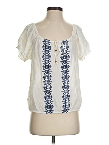 Nine West Short Sleeve Blouse (view 1)