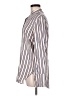 Finley 100% Rayon Stripes Ivory Long Sleeve Blouse Size M - photo 5