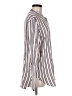 Finley 100% Rayon Stripes Ivory Long Sleeve Blouse Size M - photo 4