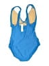 J.Crew Color Block Blue One Piece Swimsuit Size 00 - photo 2