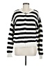 Sanctuary 100% Cotton Stripes White Pullover Sweater Size M - photo 1
