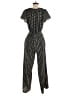 Max Studio 100% Polyester Polka Dots Black Jumpsuit Size S - photo 2