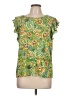 CeCe Green Short Sleeve Blouse Size L - photo 1