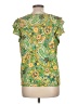 CeCe Green Short Sleeve Blouse Size L - photo 2