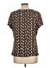 Notations Brown Short Sleeve Top Size L - photo 2