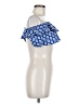 Love Tree 100% Polyester Blue Short Sleeve Top Size M - photo 4