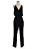 Aqua 100% Polyester Solid Black Jumpsuit Size XS - photo 1