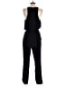 Aqua 100% Polyester Solid Black Jumpsuit Size XS - photo 2