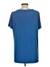 Susan Graver Blue Short Sleeve Top Size L - photo 2