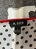 A. Byer 100% Polyester Polka Dots Ivory Short Sleeve Blouse Size L - photo 7
