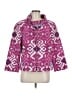 Lafayette 148 New York Aztec Or Tribal Print Purple Jacket Size M (estimated) - photo 1