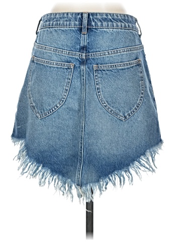 We the Free Denim Skirt (view 2)