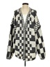 Talula 100% Polyester Houndstooth Gray Cardigan Size S - photo 1