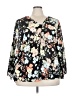 Kaya di Koko 100% Polyester Floral Black 3/4 Sleeve Blouse Size 3X - photo 1