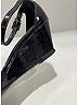 Prada Gray Black Patent Leather Wedges Size EU 39 - photo 4
