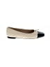Sam Edelman 100% Leather Argyle Ivory Flats Size 9 - photo 1