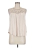 Eyeshadow Ivory Sleeveless Blouse Size M - photo 1